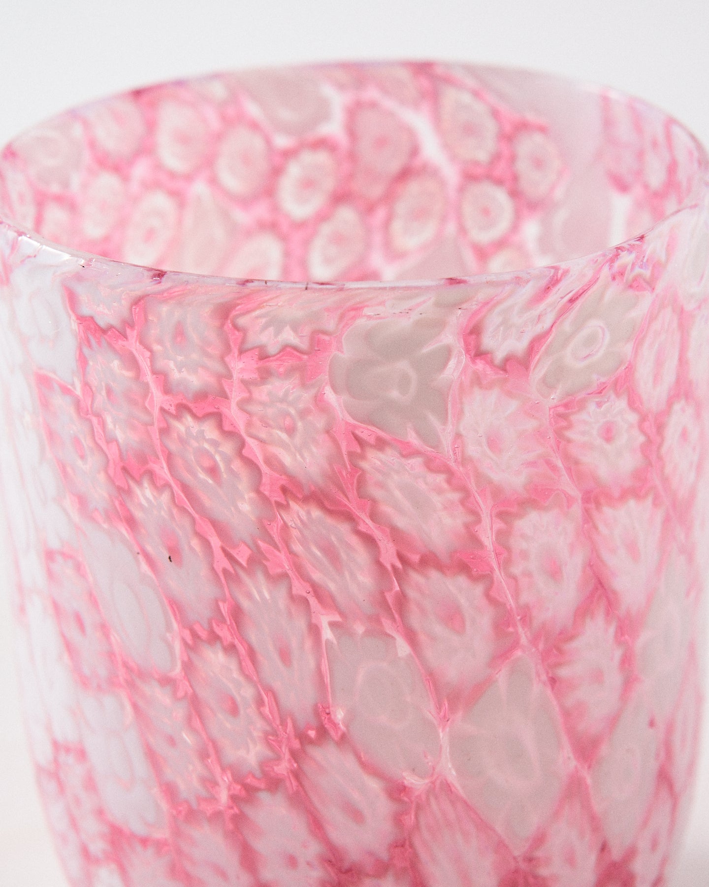 Murano Millefiori Tumbler - Rosa